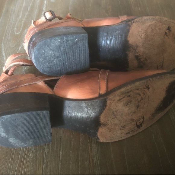 Freebird by Steven Stair Brown Distressed Strappy size 8 - Picture 3 of 4